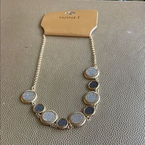 Monet Gold and Black Necklace